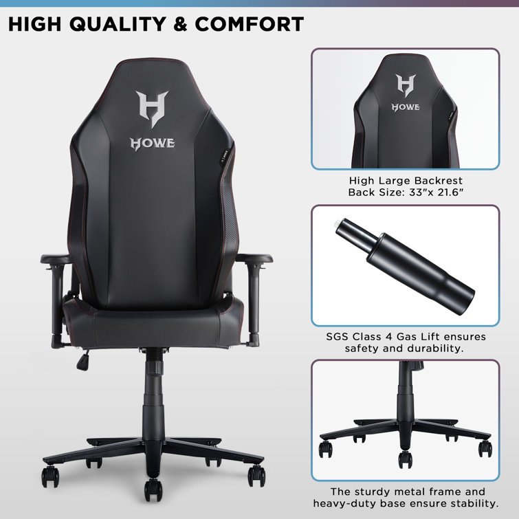 HOWE Gaming Chair Ergonomic Heavy Duty Computer Chair Big and